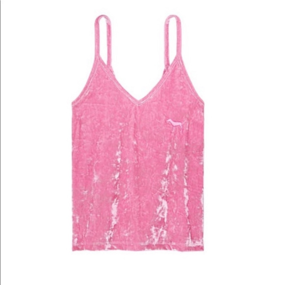 PINK Velvet Tank Top
